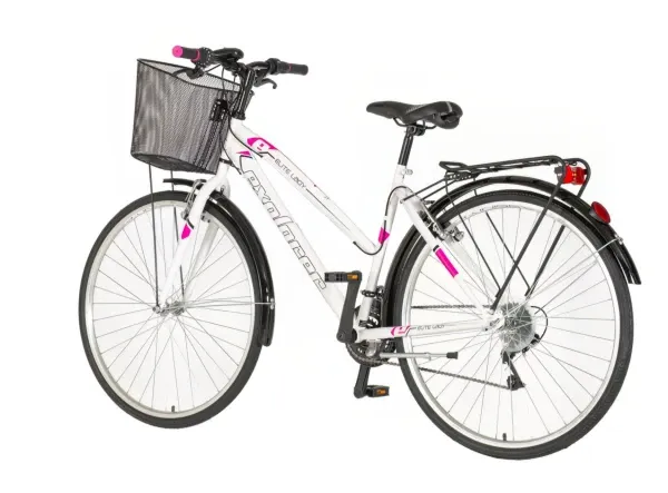 Bicikla city Explorer lady 28/V-BRAKE/18 brzina/sa korpom/belo roza Slika 2