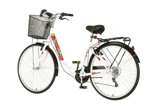 Bicikla city Vennsini diamante 26/V-BRAKE/6 brzina/sa korpom/belo crvena Slika 2