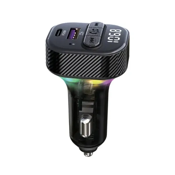 FM Transmiter i punjač Kettz Yare Bluetooth/QC3.1/Type-C PD30W/LED Slika 1
