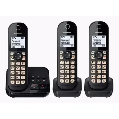 Bežicni telefon Panasonic KX-TGC463GB sa tri slušalice i sekretaricom Slika 1