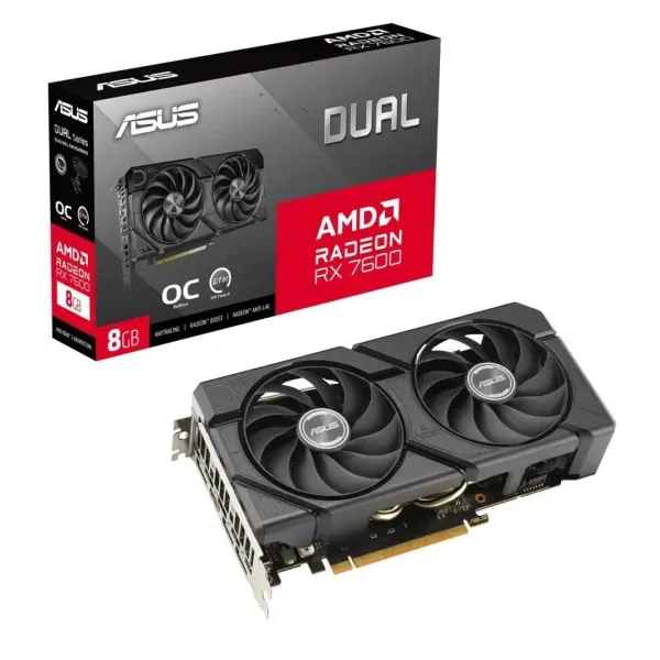 Grafička karta Asus AMD Radeon RX7600-O8G-EVO 8GB DDR6 128bit 3XDP/HDMI Slika 1