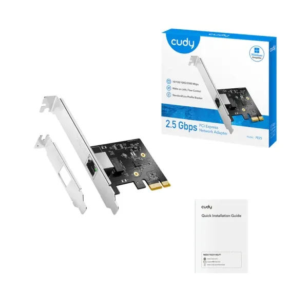 PCI-E mrežna kartica Cudy PE25 2.5G RJ-45/ PCI-E x1 Slika 2