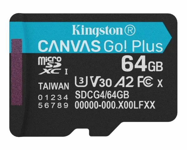 Micro SD Card 64GB Kingston SDCG4/64GBSP -  200/160 MB/s Slika 2