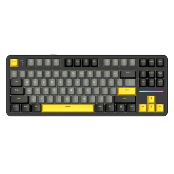 Bežična gaming tastatura Attack Shark X87 Mehanička/TriMode/4000mAh/Hot Swap/Star Black Slika 1
