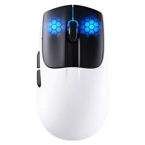Bežični gaming miš Attack Shark X5 TriMode/Superlight/LongBattery/RGB Click/Ergonomic/White-Black Slika 1