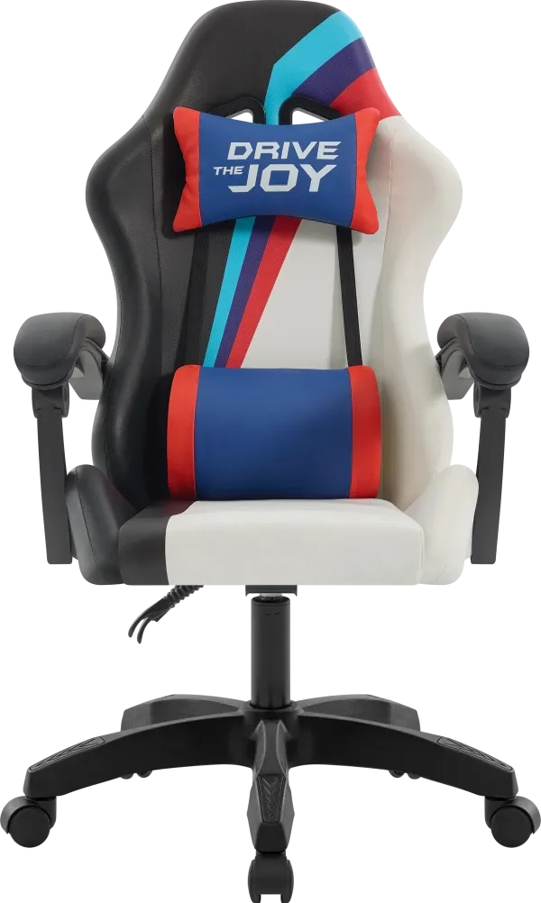 Gaming stolica Defender Legas sivo bela Slika 1