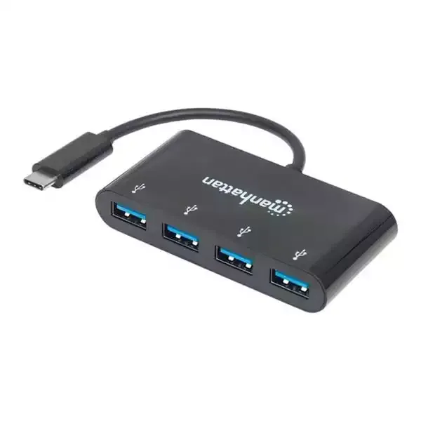 USB HUB Int Manhattan Super-brzi USB C 3.1 m - 4 USB A f 162746 Slika 1