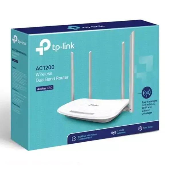Wireless Router TP-Link Archer C50 AC1200 867Mb/s/ext x 4/2.4-5Ghz/1WAN/4LAN Slika 3