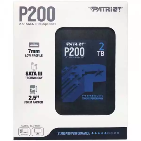 SSD 2.5 SATA3 2TB Patriot P210 520MBS/430MBS P210S2TB25 Slika 1