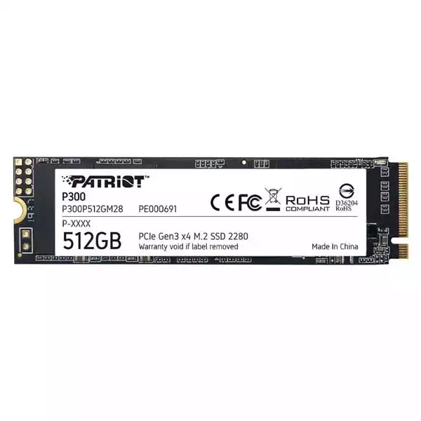 SSD M.2 NVMe 512GB Patriot P300 1700MBs/1100MBs P300P512GM28 Slika 1