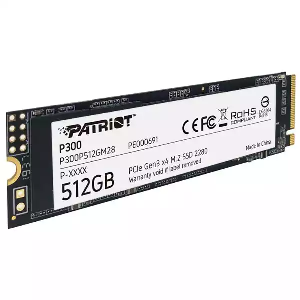 SSD M.2 NVMe 512GB Patriot P300 1700MBs/1100MBs P300P512GM28 Slika 4