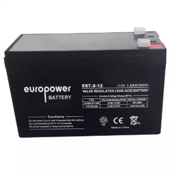 Baterija za UPS EuroPower ES12-7 12V 7Ah- Slika 1