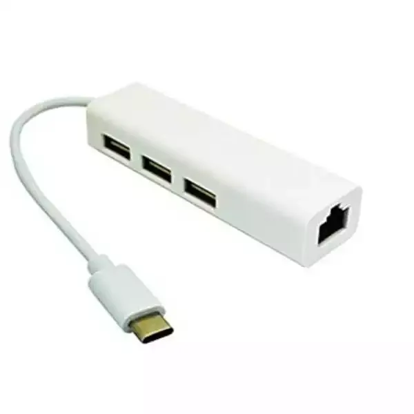 Adapter-konverter USB Tip C 3.1 na 3xUSB LAN GreenCon- Slika 1