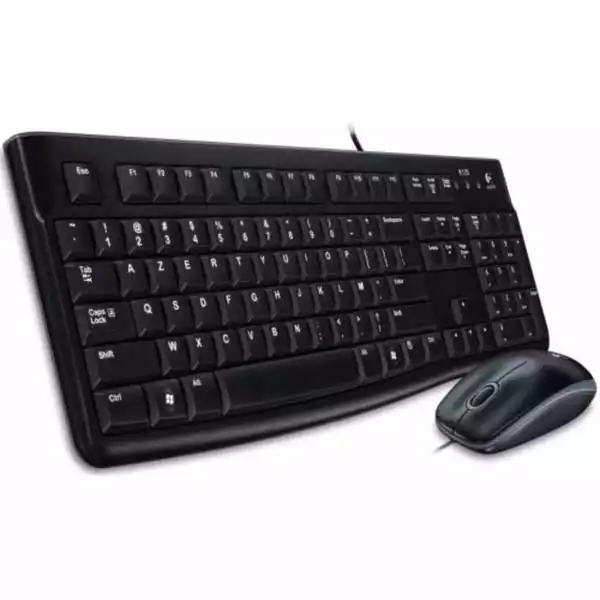 Tastatura + miš Logitech Deluxe MK120 YU, crna Slika 1