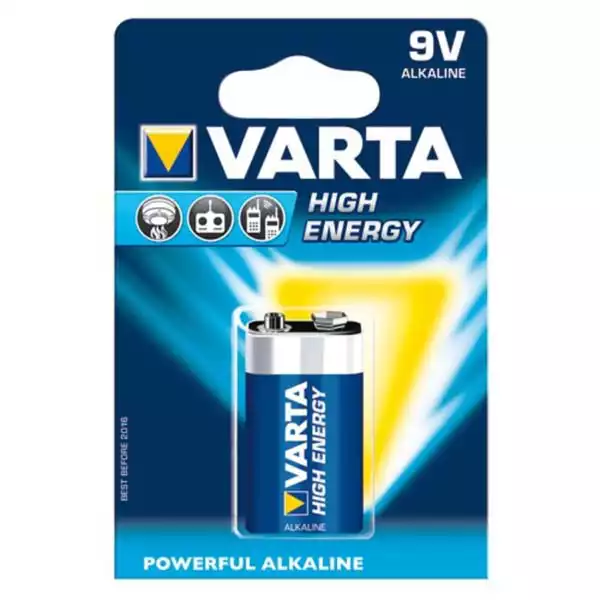 Baterija Varta 6LR61 High Energy 9V, nepunjiva- Slika 1