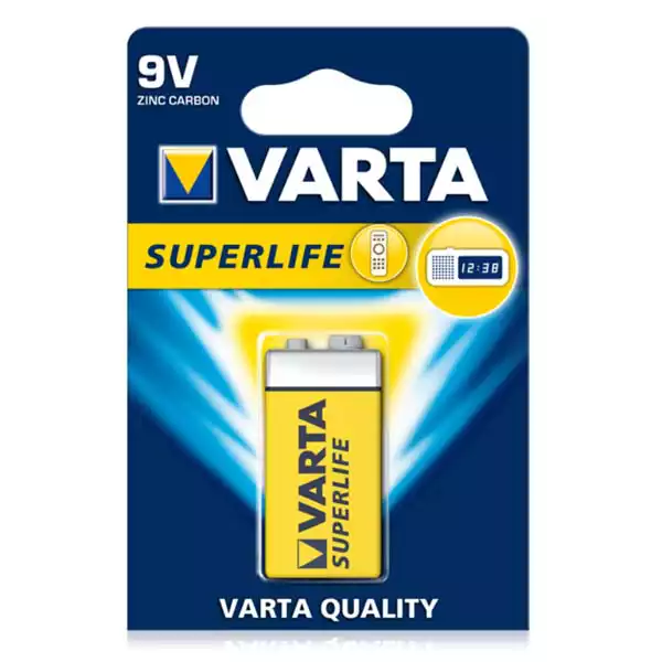 Baterija Varta 6F22 Superlife 9V, nepunjiva Slika 1