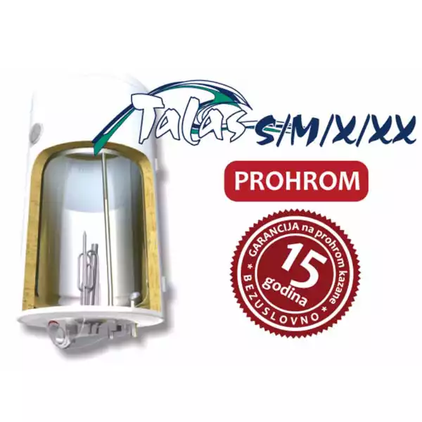 Bojler Elit Inox Talas X80V Prohromski kazan/zapremina 80l Slika 1