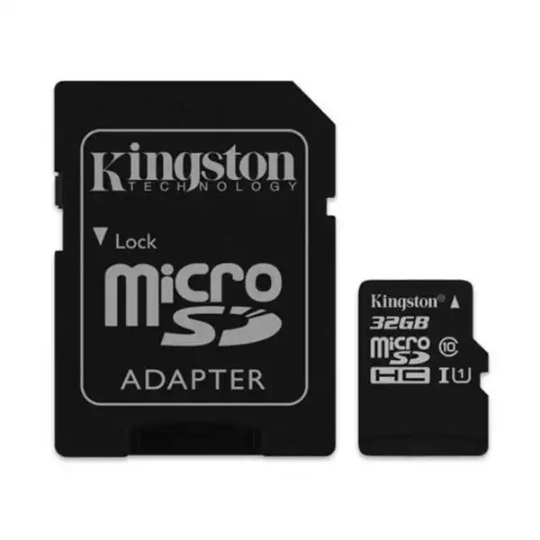 Micro SD Card 32GB Kingston + SD adapter SDCS2/32GB class 10 Slika 1
