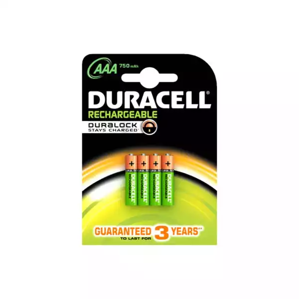 Punjiva baterija Duracell Duralock HR3 750mAh AAA (pak 4 kom) - Image 1