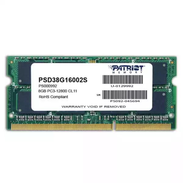 Memorija SODIMM DDR3 8GB 1600MHZ Patriot Signature PSD38G16002S Slika 1