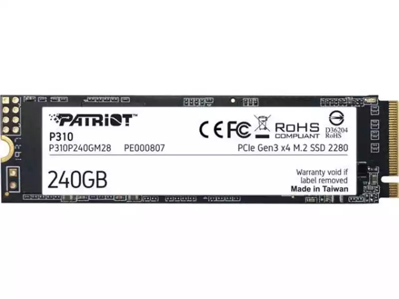 SSD M.2 NVMe 240GB Patriot P310 1700MBs/1000MBs P310P240GM28 Slika 1