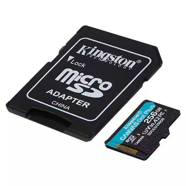 Micro SD Card 256GB Kingston+SD adapter SDCG3/256GB -  170/90 MB/s Slika 1