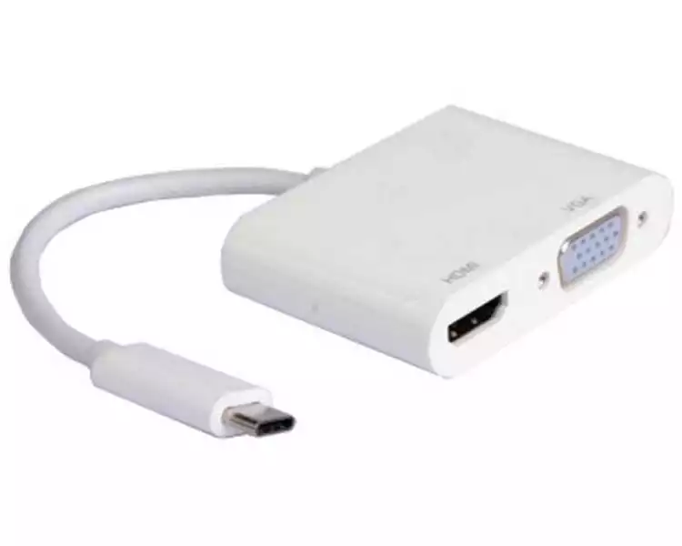 Adapter USB 3.1 Tip C - HDMI+VGA m/f Slika 1