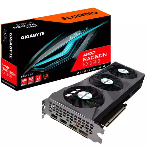 Grafička karta Gigabyte Radeon RX 6600 EAGLE 8GB GDDR6 GV-R66EAGLE-8GD 128bit 2xDP/2xHDMI Slika 1