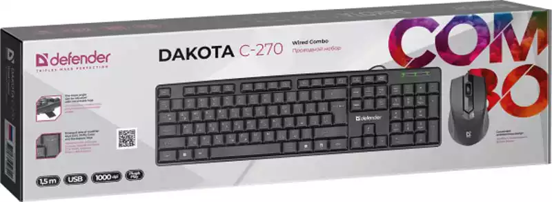 Tastatura + miš Defender Dakota C-270 YU Slika 2