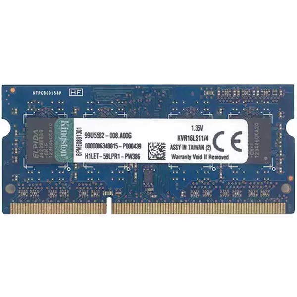 Memorija SODIMM DDR3 4GB 1600MHz Kingston CL11 KVR16LS11/4 1.35V Slika 1