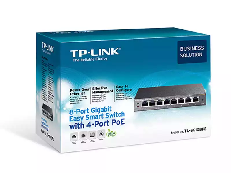 Svič smart 10/100/1000 8-port TP-Link TL-SG108PE/4 PoE Slika 2