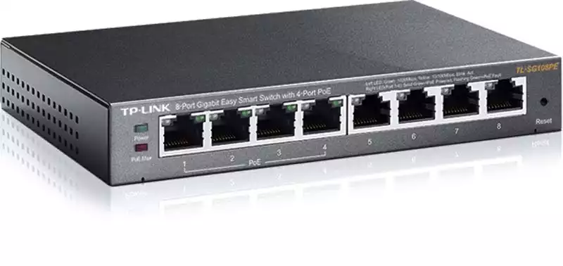 Svič smart 10/100/1000 8-port TP-Link TL-SG108PE/4 PoE Slika 3