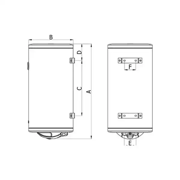 Bojler Termorad BTCR-80 Standard Emajlirani kazan/zapremina 80l Slika 2