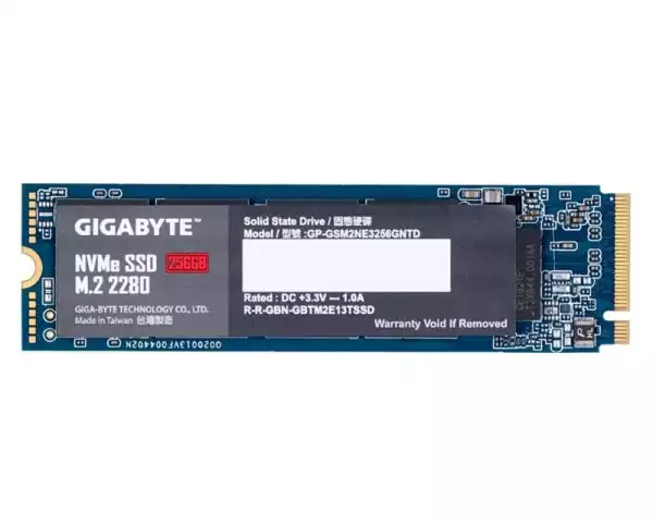 SSD M.2 NVMe 256GB Gigabyte GP-GSM2NE3256GNTD 1700MBs/1100MBs- Slika 2