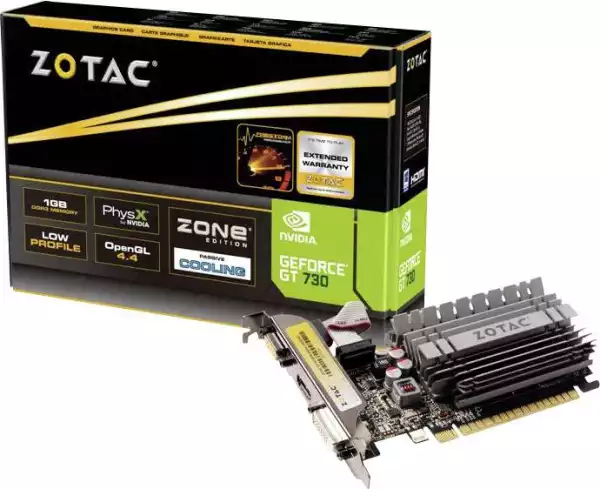 Grafička karta Zotac GT 730 2GB DDR3 64 BIT DVI/HDMI/VGA- Slika 2