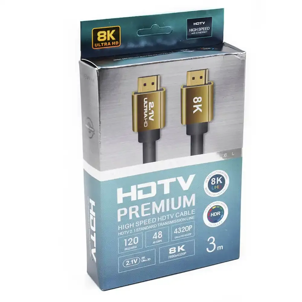 Kabl HDMI M/M 2.1 8K 3m Velteh KT-HK2.1-3M Slika 2