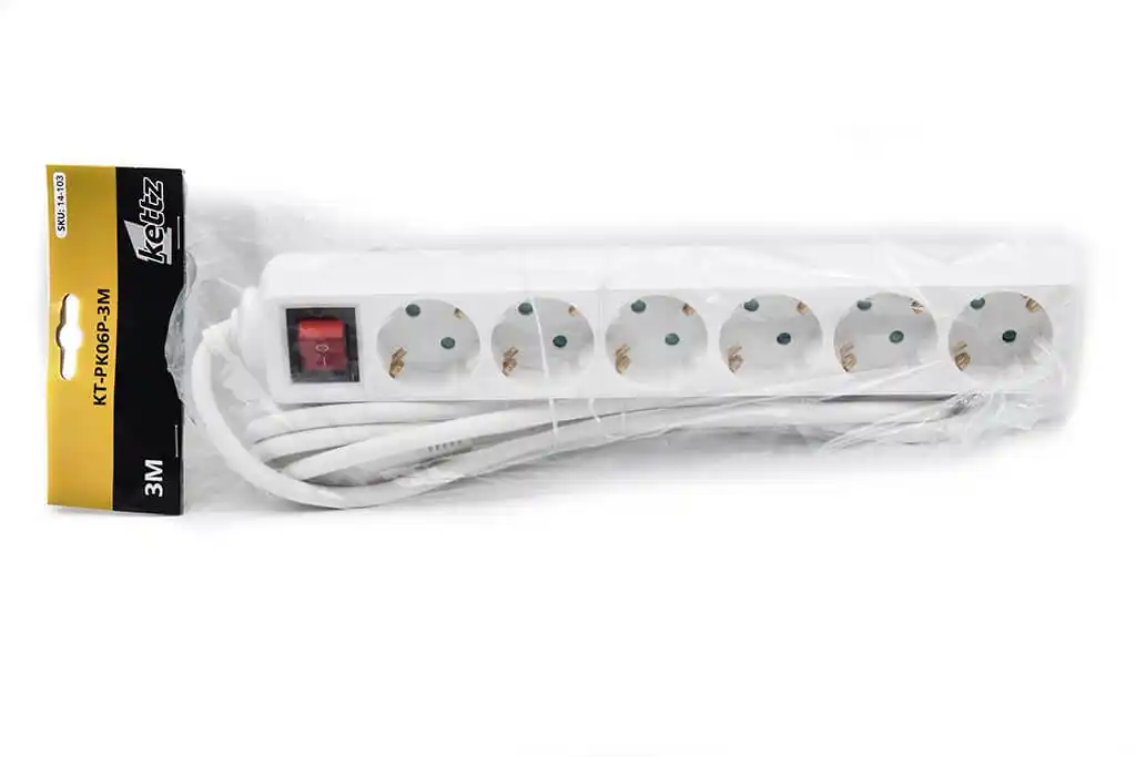 Produžni kabl Kettz KT-PK06P 6 utičnica, 3m Slika 2