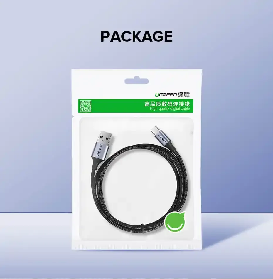 Kabl Ugreen US288 USB-A 2.0 na USB tip C Alu. 1m Slika 2