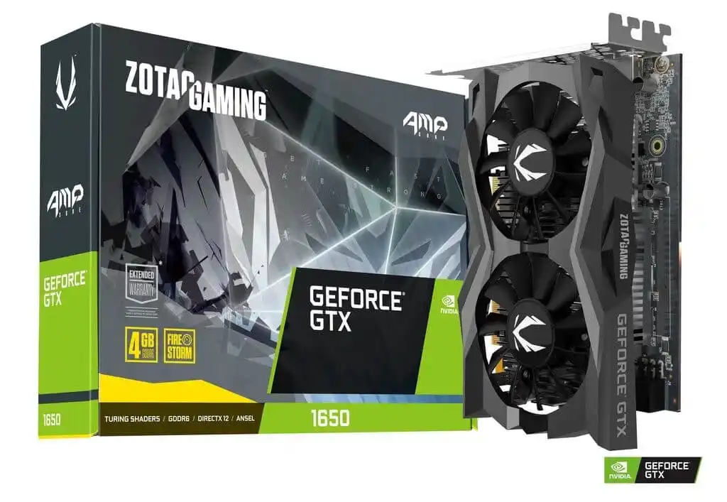 Grafička kartaGeForce GTX 1650 Zotac Gaming AMP Core 4 GB GDDR6/HDMI/DP/DVI-D/128 bit Slika 1