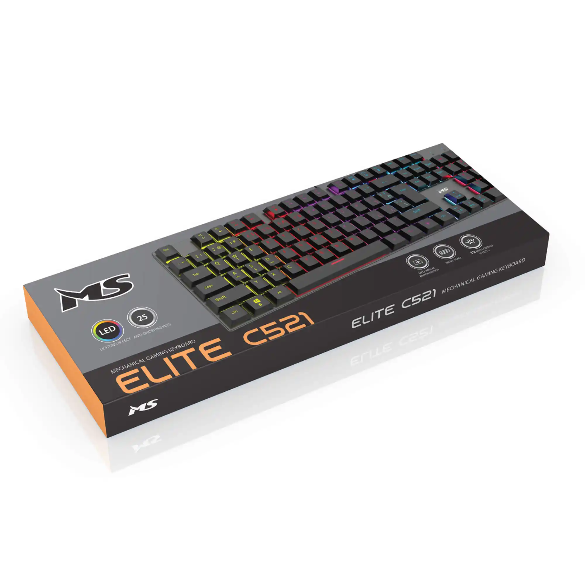 Tastatura  MS Elite C521 Mehanička RGB Slika 3