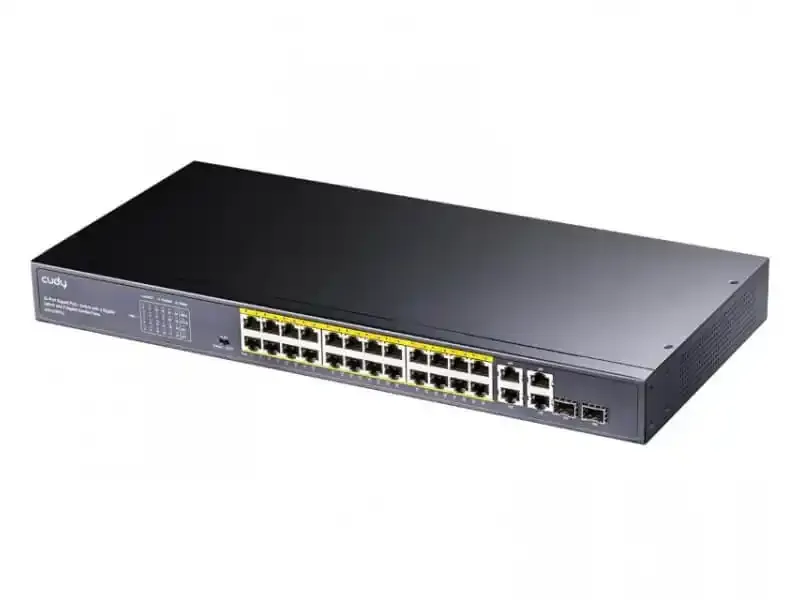Svič 10/100/1000 24-port Cudy GS1028PS2 PoE+/2 SFP ports 300W Slika 3