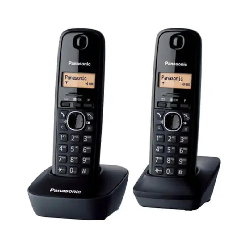 Bežični telefon Panasonic KX-TG 1612 FXH Crni - duo Slika 1
