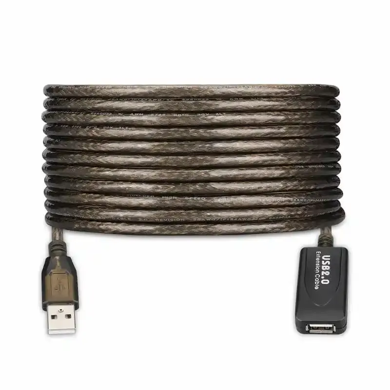 Kabl USB A - USB A M/F 2.0 produžni sa pojačivačem 10m E-Kettz Slika 2