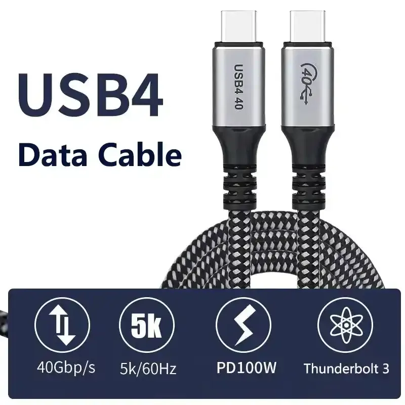 Kabl USB Tip C Thunderbolt 3 KT-USB4.05M 100W (20V 5A) 0.5m Slika 3