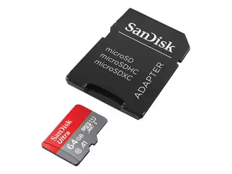 Micro SD 64GB SanDisk Ultra + adapter SDSQUAB-064G-GN6MA Slika 1