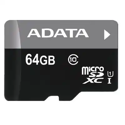 Micro SD Card 64GB AData + SD adapter AUSDX64GUICL10A1-RA1/ class 10 Slika 1