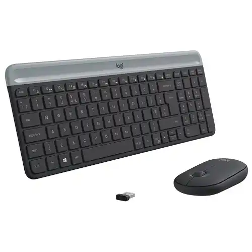 Bežična tastatura + Miš Logitech MK470 Slim US Graphite Slika 2