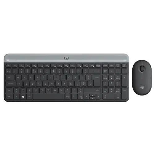 Bežična tastatura + Miš Logitech MK470 Slim US Graphite Slika 1