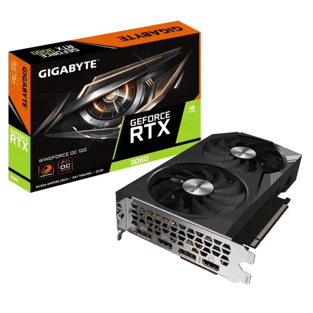 Grafička karta PCI-E Gigabyte GeForce RTX 3060 WindForce OC 12G GV-N3060WF2OC-12GD- Slika 1