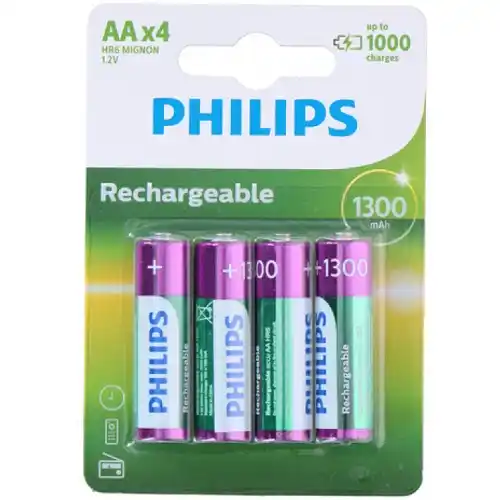 Punjiva baterija Philips AA NiMh 1300mAh 1/4 Slika 1